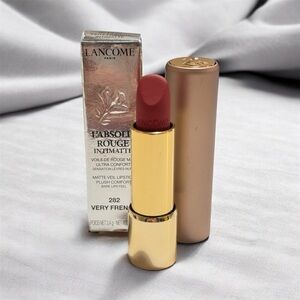 LANCOME L'absolu Rouge Intimatte Lipstick Matte Veil - 282 Very French NEW